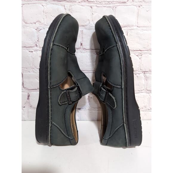 Birkenstock Madeira Black Nubuck Mary Jane Sandals Size 39 Women's 8-9 READ - Picture 4 of 13